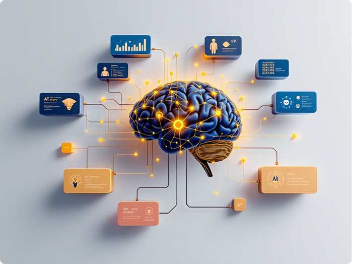 people virtually connected